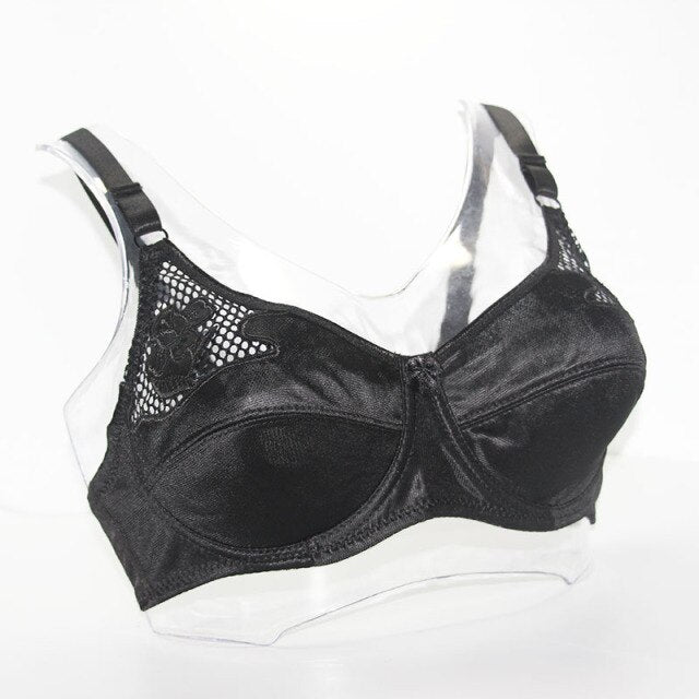 Hollow embroidery Support Underwired Floral Bra