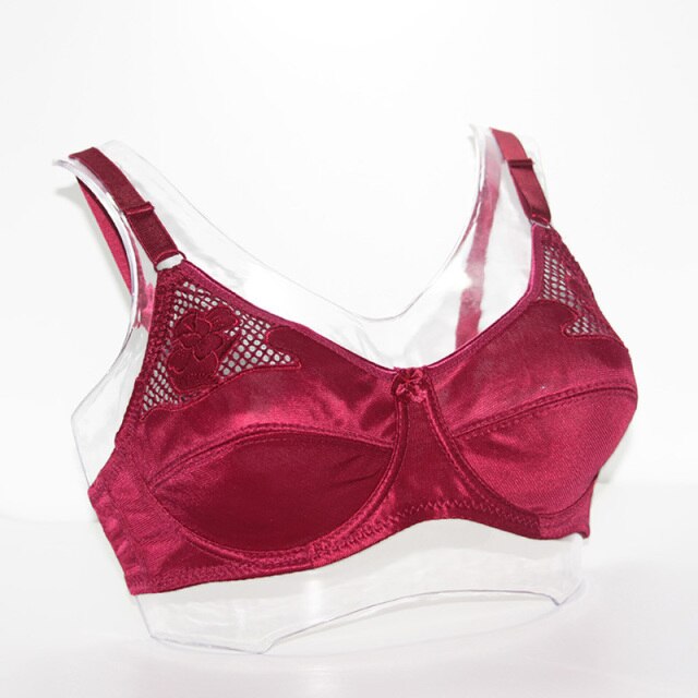 Hollow embroidery Support Underwired Floral Bra