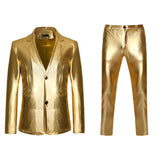 Shiny Gold 2 Pieces Party Suits