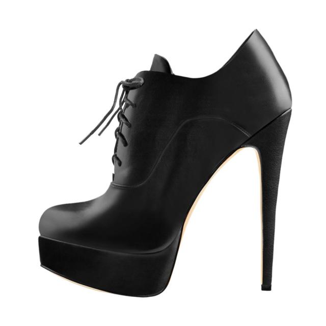 High Heels Lace Up Lady Boots