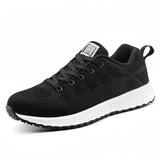 Mesh Lace Up Flat tennis Shoes
