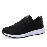 Mesh Lace Up Flat tennis Shoes