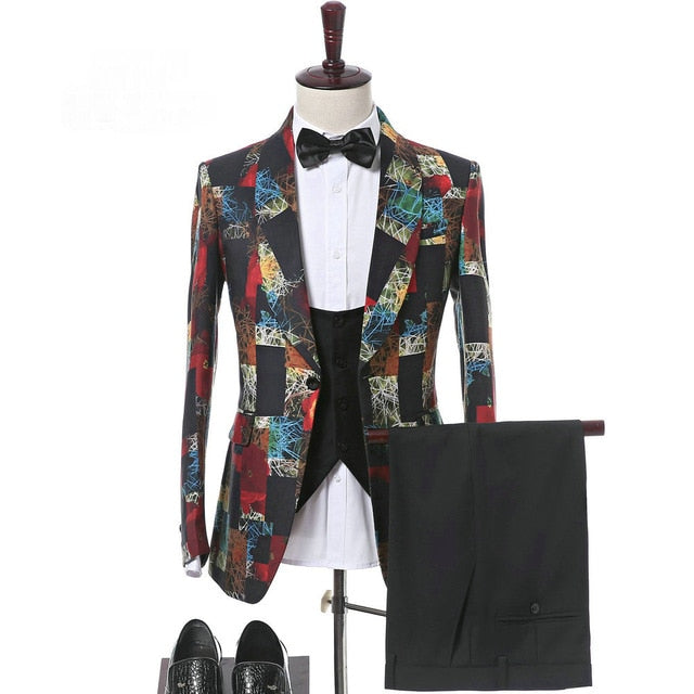 Elegant 3 Piece Morning Dinner Party Prom Suit