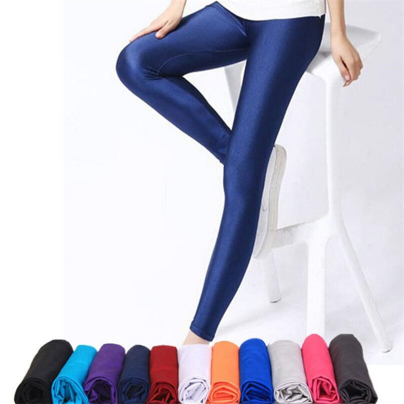 Women Shiny Casual Leggings