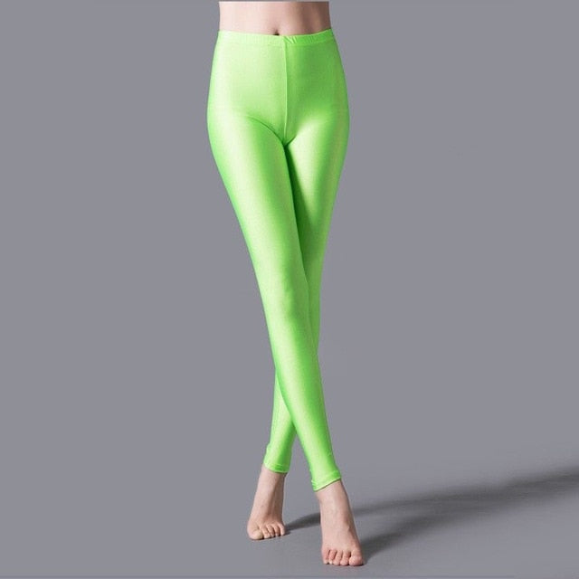 Women Shiny Casual Leggings