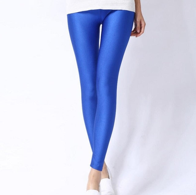 Women Shiny Casual Leggings