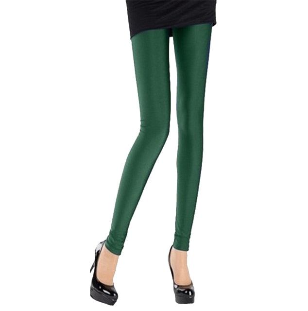 Women Shiny Casual Leggings