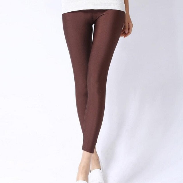 Women Shiny Casual Leggings