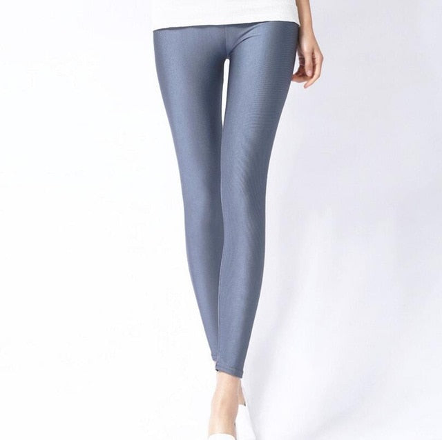 Women Shiny Casual Leggings