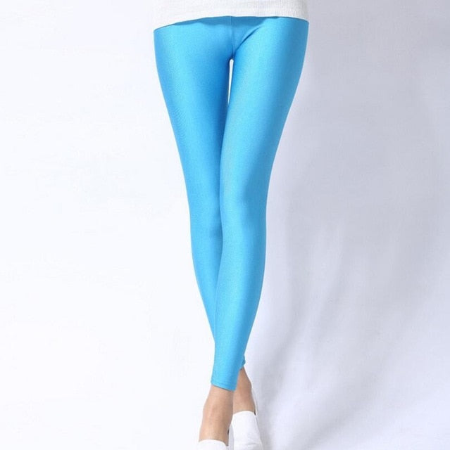 Women Shiny Casual Leggings