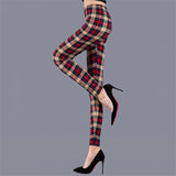 Sexy Elengant Plaid Leggings