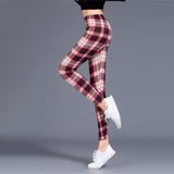 Sexy Elengant Plaid Leggings