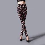 Floral Patterned Print Leggings