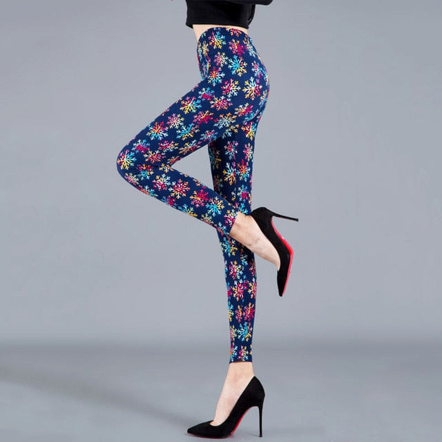 Women Colorful Digital Print Sexy Leggings