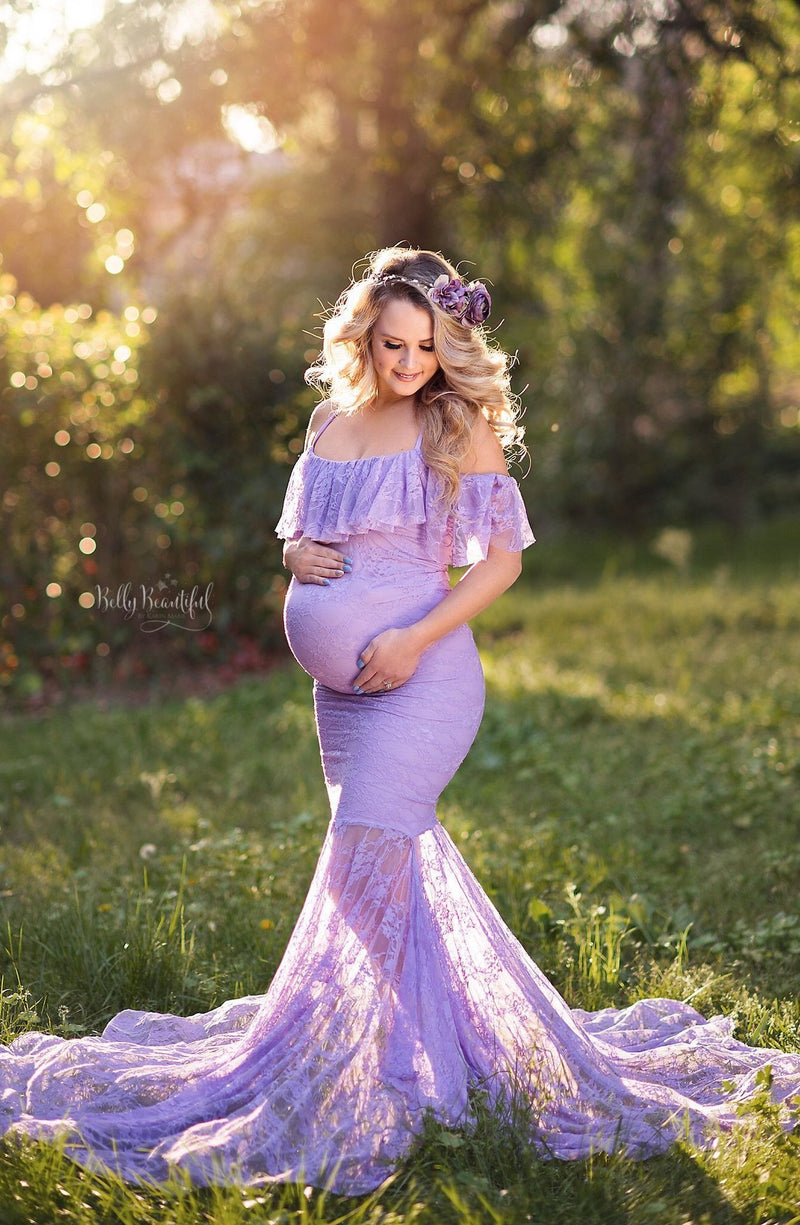 Long Maxi Gown Evening Pregnancy Dress