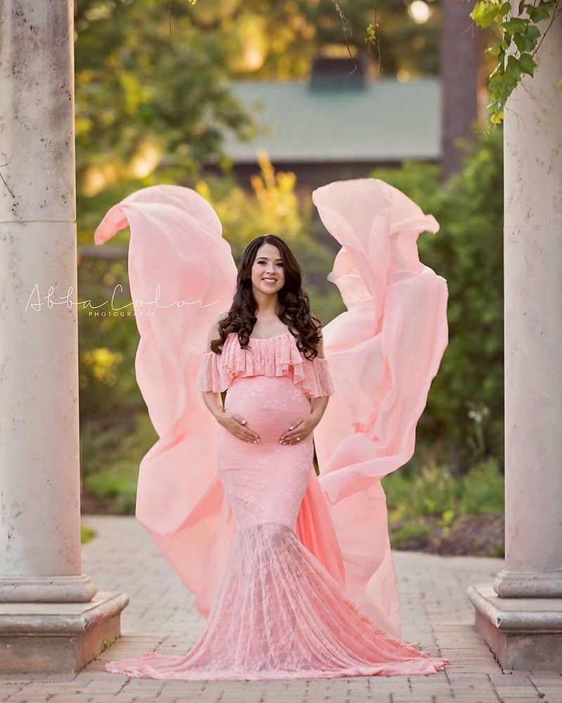 Long Maxi Gown Evening Pregnancy Dress