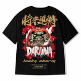 Chinese Style Lucky Printed Short Sleeve