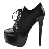 High Heels Lace Up Lady Boots