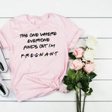 T-shirt for Pregnancy Shirt Clothing Plus-Size Short Sleeve Pregnant Women