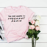 T-shirt for Pregnancy Shirt Clothing Plus-Size Short Sleeve Pregnant Women