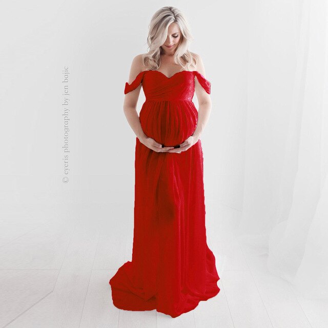 White Sexy Maternity Dresses