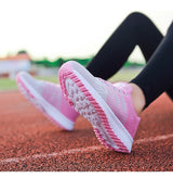 Mesh Lace Up Flat tennis Shoes