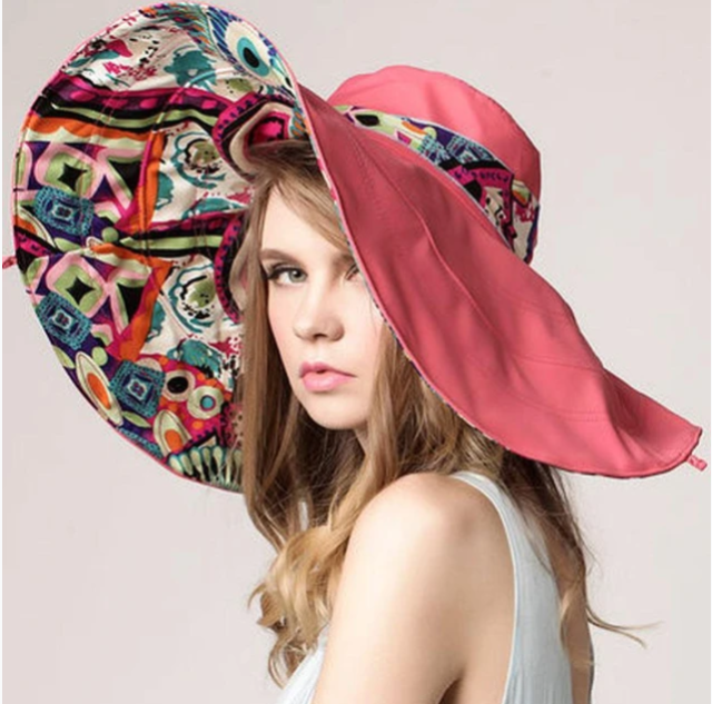 Flower Brimmed UV Protection Hot Fashion Summer Hats