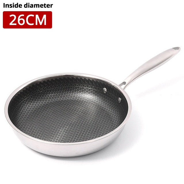 Stainless Steel Skillet Nonstick Fry Pan