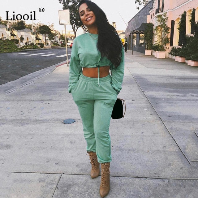Tracksuit Women's Sports Suit Sweatshirt And Sweatpants