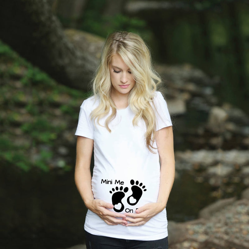 TShirts Pregnancy Plus-Size Short Sleeve T-Shirt Casual Clothes