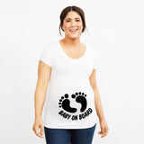 TShirts Pregnancy Plus-Size Short Sleeve T-Shirt Casual Clothes