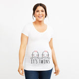 It's Twins Pregnancy T-Shirt Tops Maternity Clothing