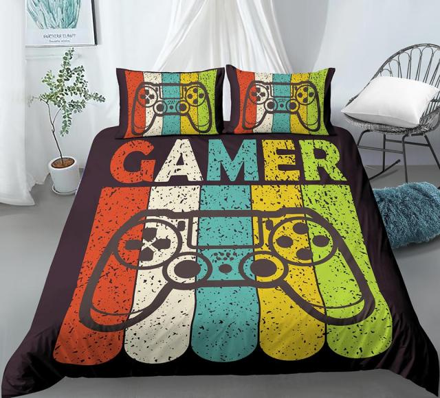 2/3 Pcs Gamer Duvet Cover Set Comforter