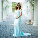 Elegence Shoulderless Maternity Shoot Dress