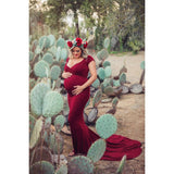 Elegence Shoulderless Maternity Shoot Dress