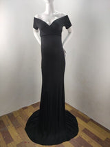 Elegence Shoulderless Maternity Shoot Dress