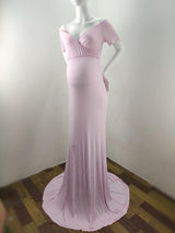 Elegence Shoulderless Maternity Shoot Dress
