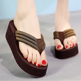 Thick-soled Sponge Cake flip flops