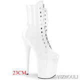 Fashion Platform Black Pole Dancing Boots