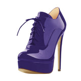 High Heels Lace Up Lady Boots