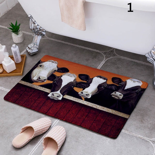 Cartoon Camper Bathroom Carpet