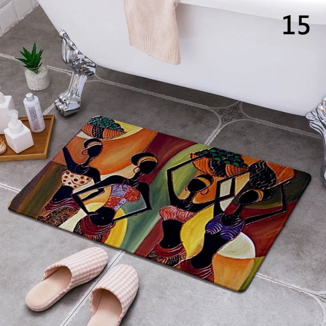 Cartoon Camper Bathroom Carpet