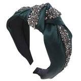 Brand New Fashion Women Headwear Simple Hair Accessories Woven Wide-side Anti-slip Sweet Girls Headband Hair Bow Knot Hairband