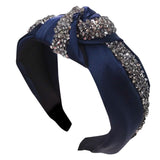 Brand New Fashion Women Headwear Simple Hair Accessories Woven Wide-side Anti-slip Sweet Girls Headband Hair Bow Knot Hairband
