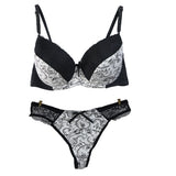 DaiNaFang Brand 2019 New Print Sexy Underwear Cotton Polyester Thin Cup Bra & Brief Sets Fashion Lace Lingerie For Womens