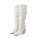 PU Leather Women Shoes Pointed Toe Fashion