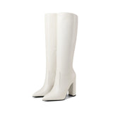 PU Leather Women Shoes Pointed Toe Fashion
