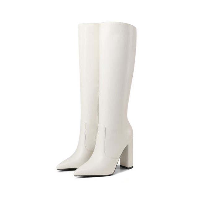 PU Leather Women Shoes Pointed Toe Fashion