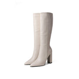 PU Leather Women Shoes Pointed Toe Fashion