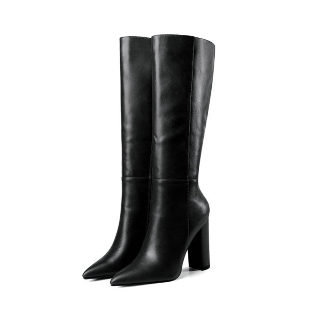 PU Leather Women Shoes Pointed Toe Fashion